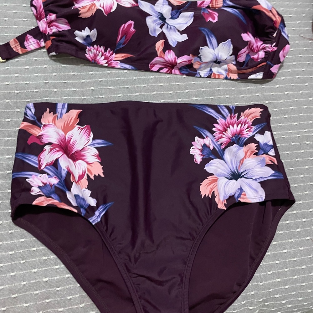 Purple bathing suit